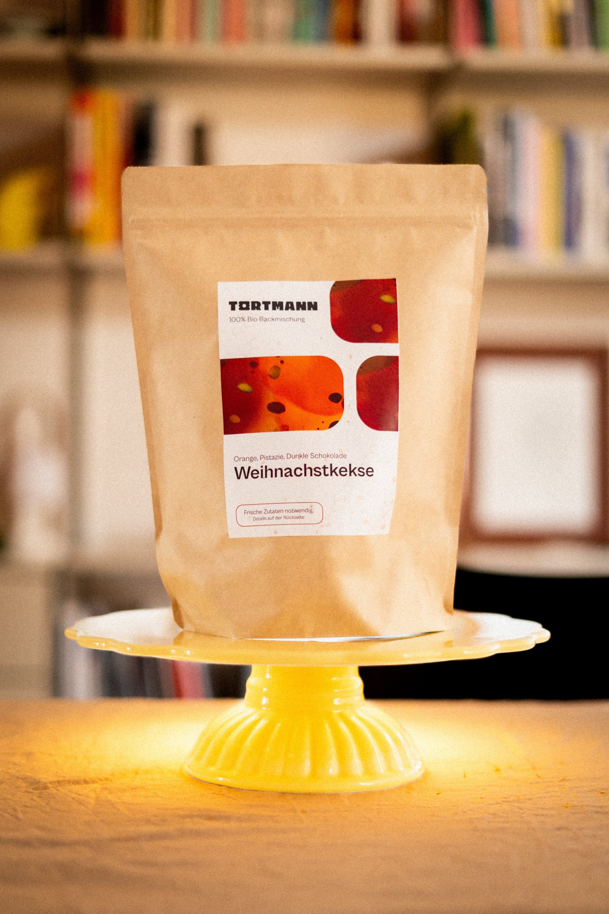 Christmas cookie baking mix packaging shot