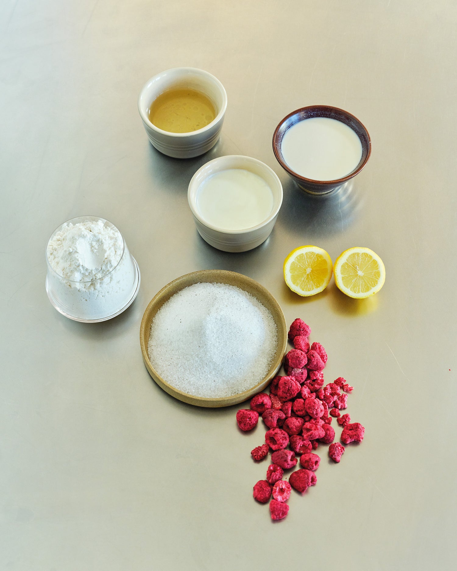 Ingredients for Raspberry Lemon Loaf